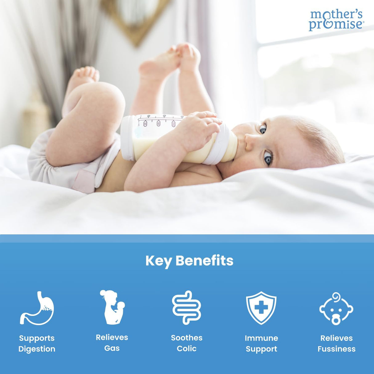 Gotas probióticas orgánicas para bebés | Apoyo digestivo y inmune