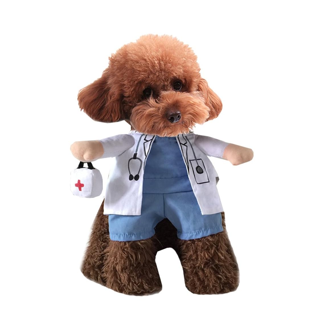 NACOCO Perro Gato Doctor Traje Mascota Doctor Ropa Halloween