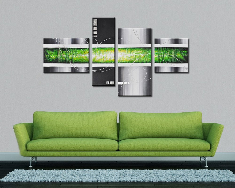 Pinturas de arte abstracto de Noah Art, sobre lienzo, 4