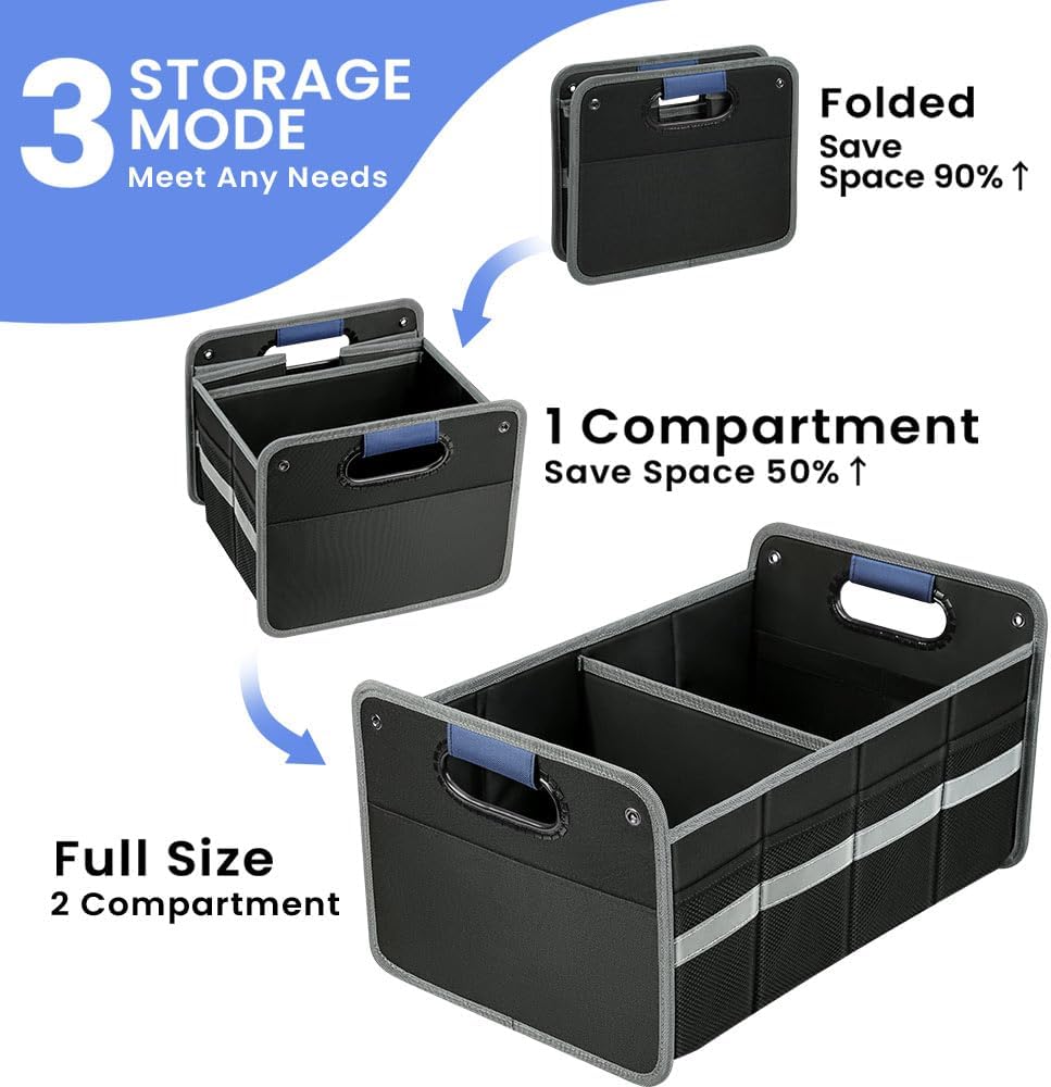 Organizador de Maletero para SUV, Multi-Compartimentos, Plegable