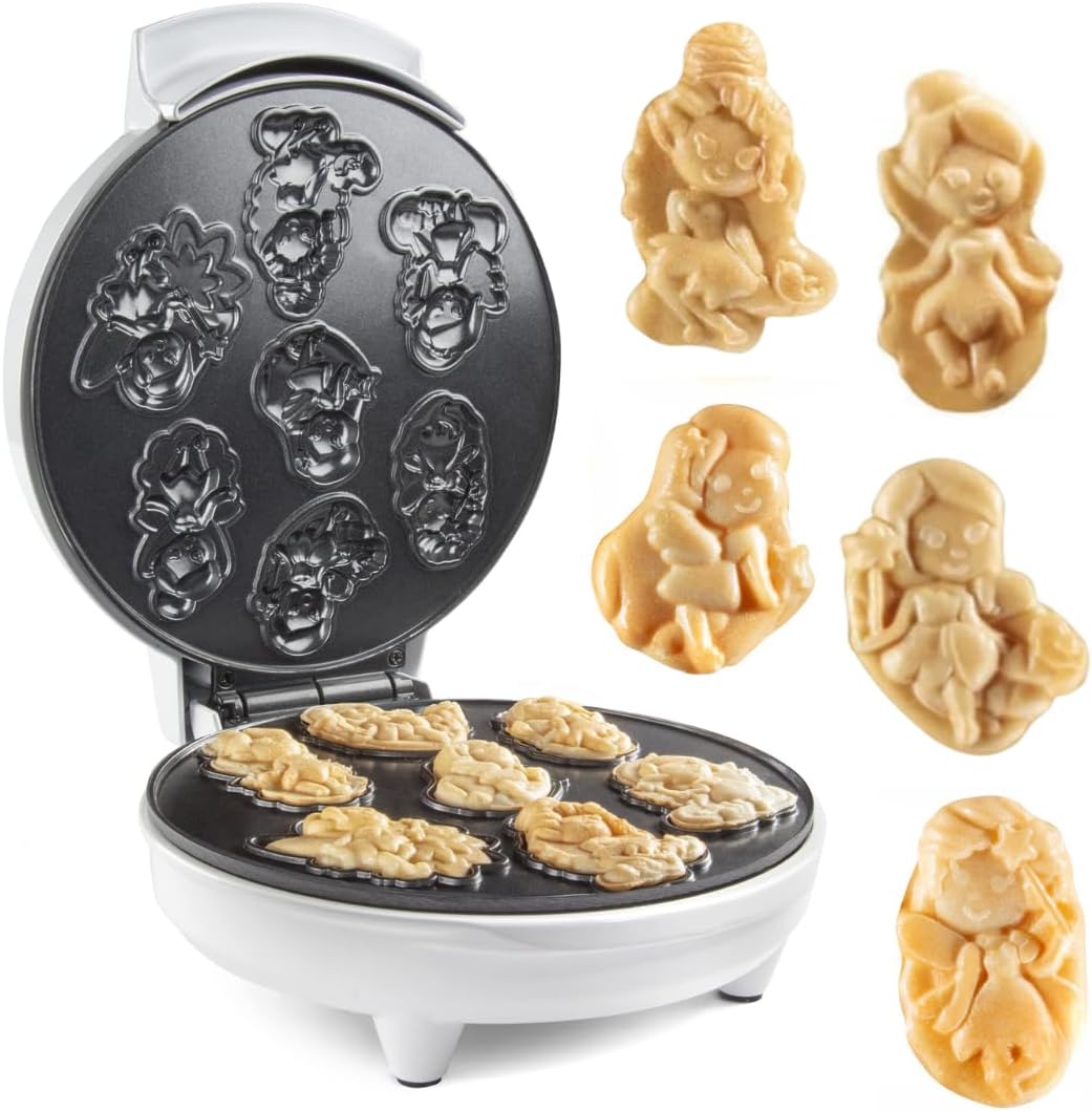 Mini Waffle Maker Waffle Wow! 7 Formas de Hadas, Modelo Fairy