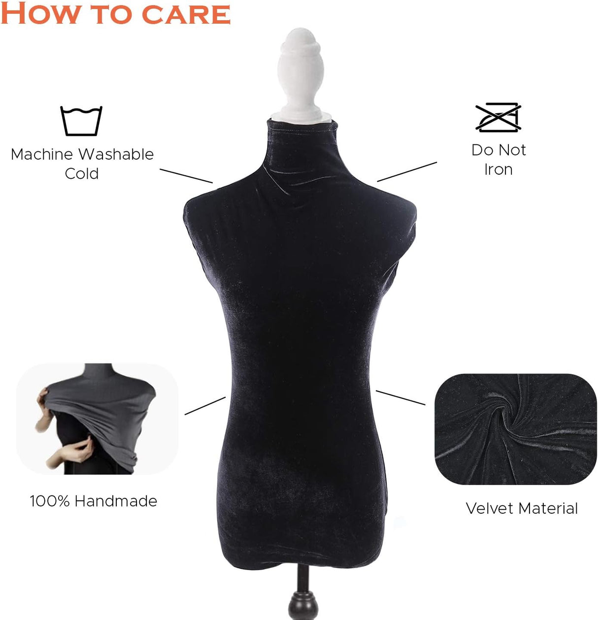 Cubierta de Maniquí NAVAdeal, 100% Artesanal, Stretchy, Modelo Fitting