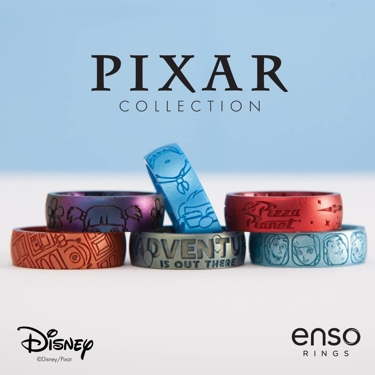 Anillos de Silicona Flexibles y Cómodos Colección Disney Pixar