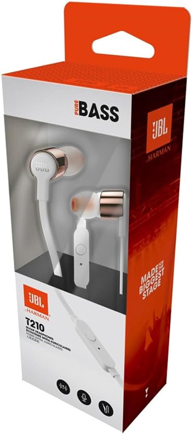 Auriculares JBL Harman T290 Pure Bass Sonido Deportivo 3.5mm