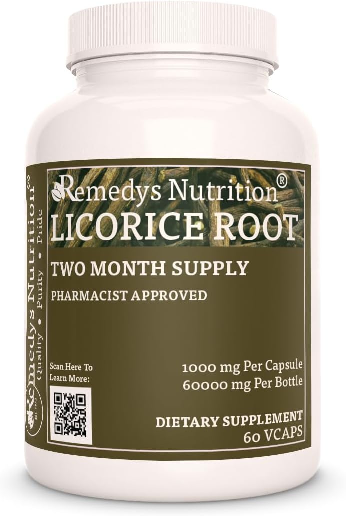 Extracto de raíz de regaliz 1,000 mg | Remedy's Nutrition