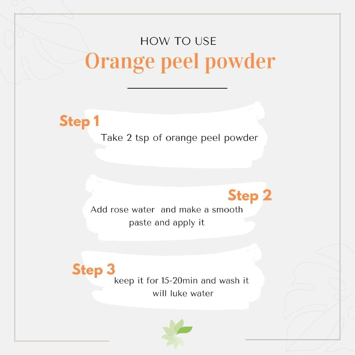 Polvo de Cáscara de Naranja Natural y Vegano Cuidado Personal