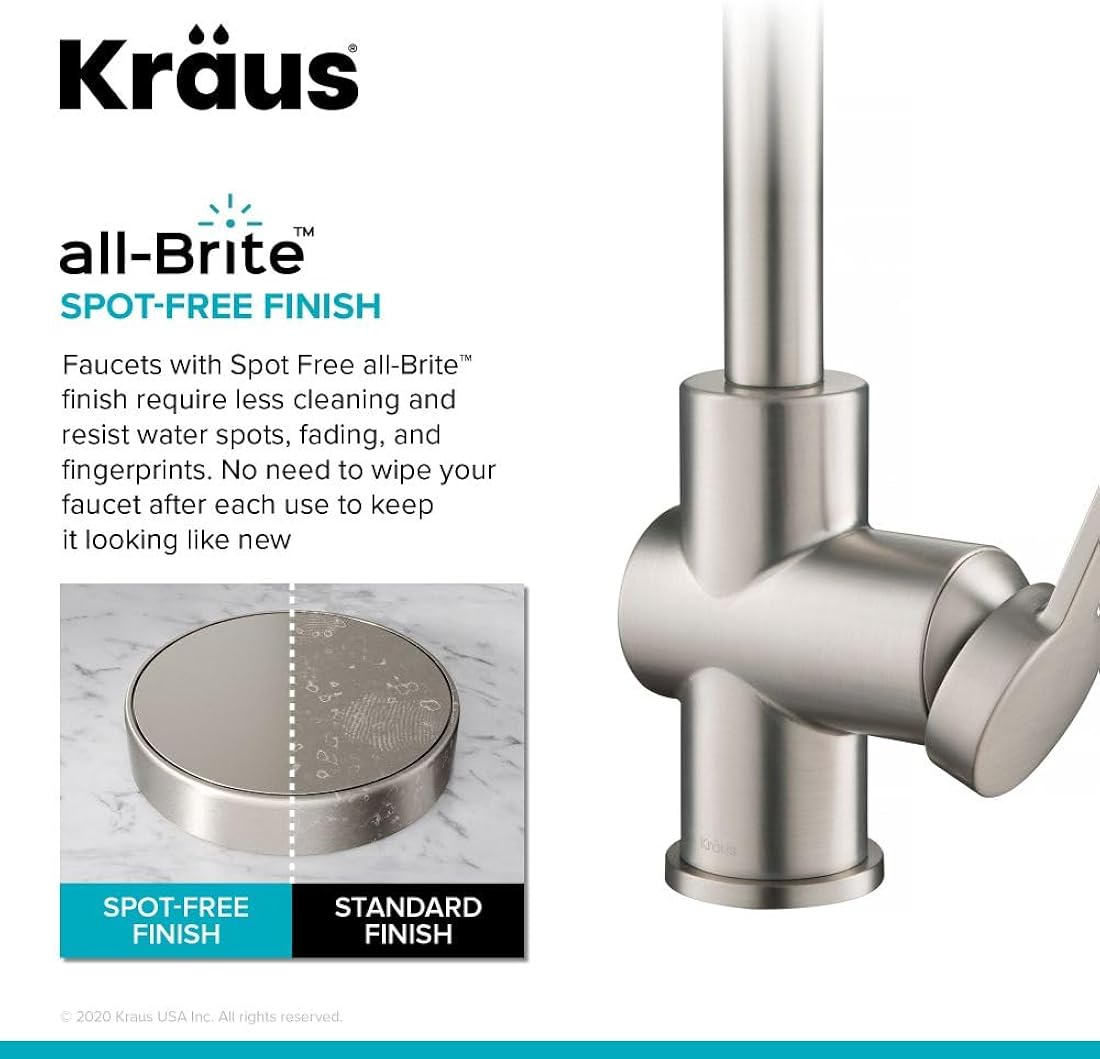 Grifo de cocina comercial de latón KPF-1691SFS Kraus