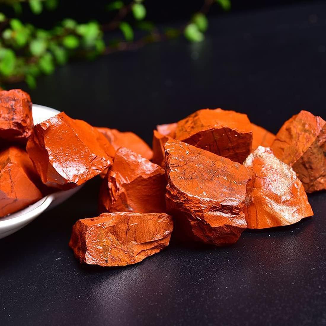 Cristales de Jaspe Rojo Crudos, Piedras Naturales para Sanación