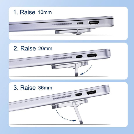 Hagibis Soporte para laptop de altura ajustable