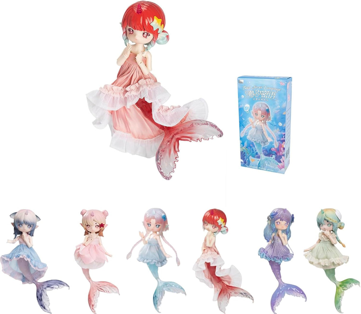 Muñeca BJD en caja sorpresa, Kawaii Penny, Sirena 1/12 coleccionable