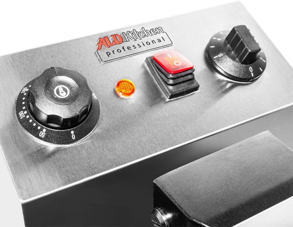 Máquina de Waffles Bubble ALDKitchen, Acero Inoxidable, Rotativa