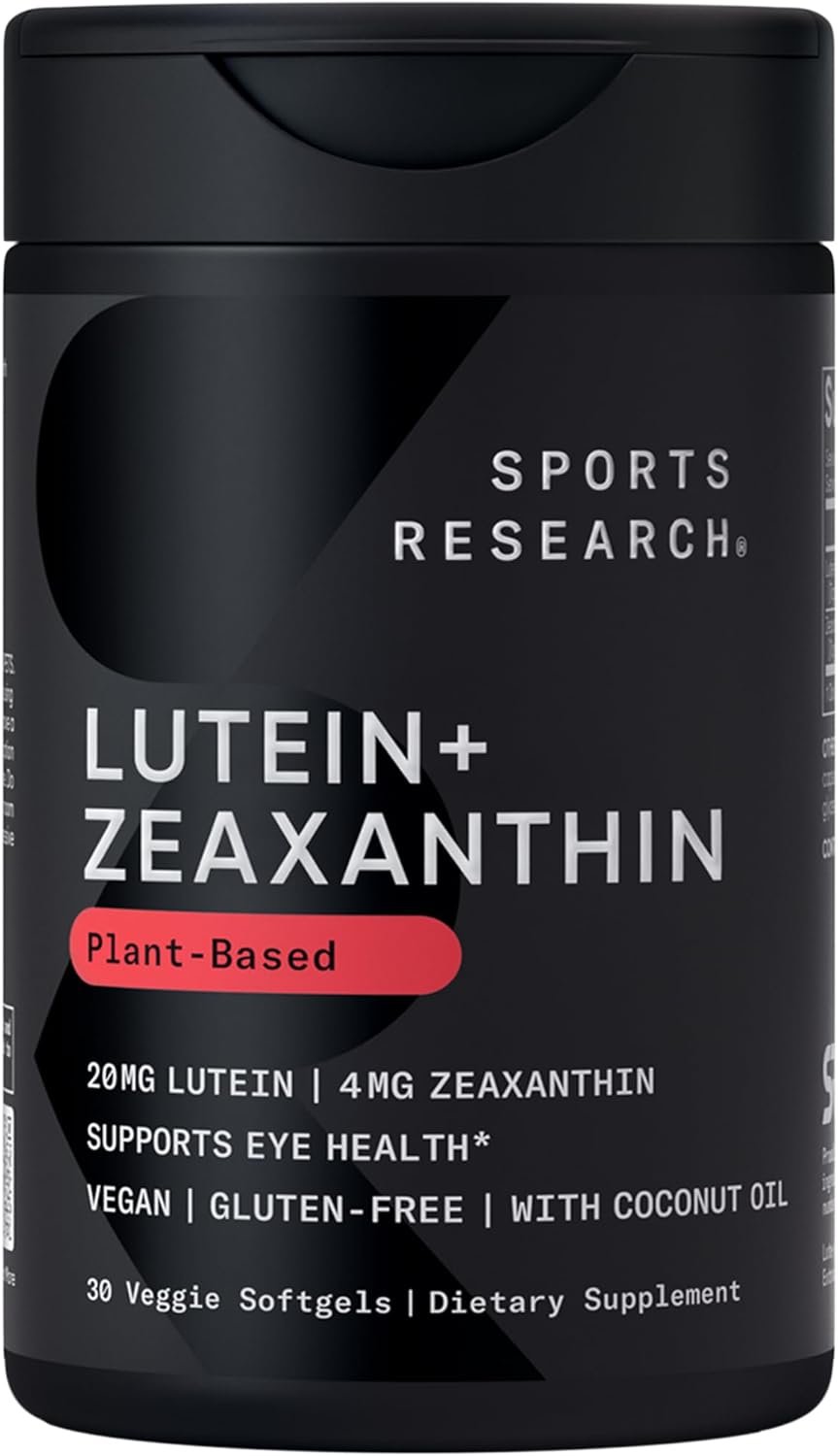 Suplemento de Luteína y Zeaxantina - Sports Research® 30 Veggie