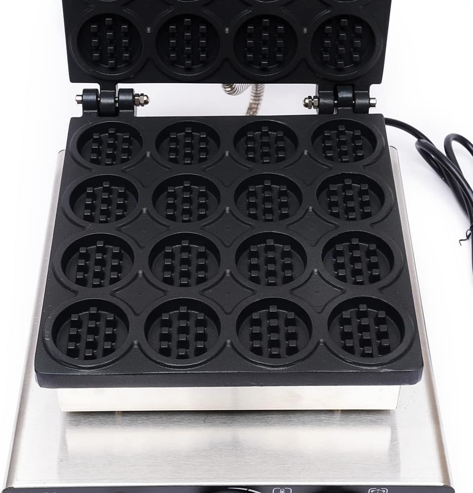 Máquina de Waffles Comercial, Electric, 16 Rejillas, 1750W, 110V