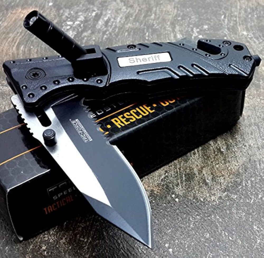 CUCHILLOS TAC-FORCE Cuchillo de rescate apertura asistida