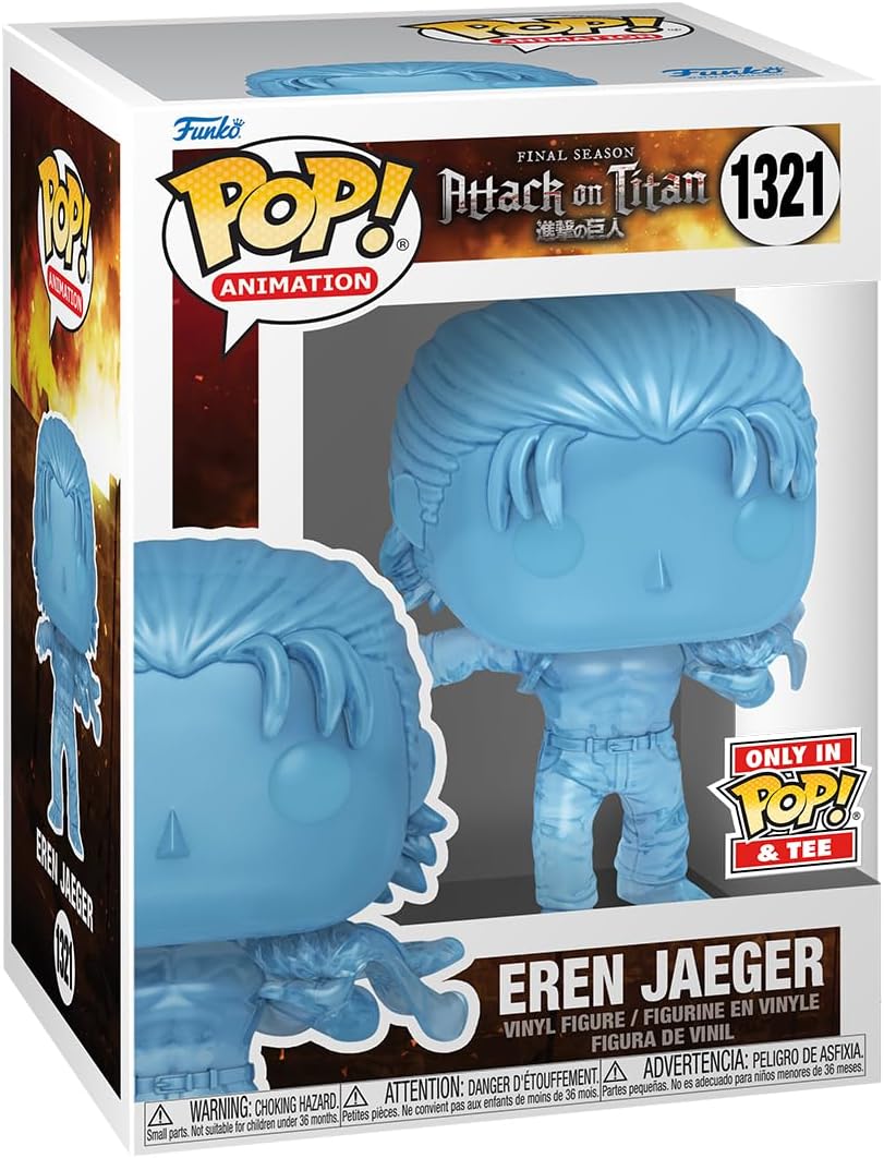 Funko Pop! & Tee: Attack on Titan - Eren con marcas - L