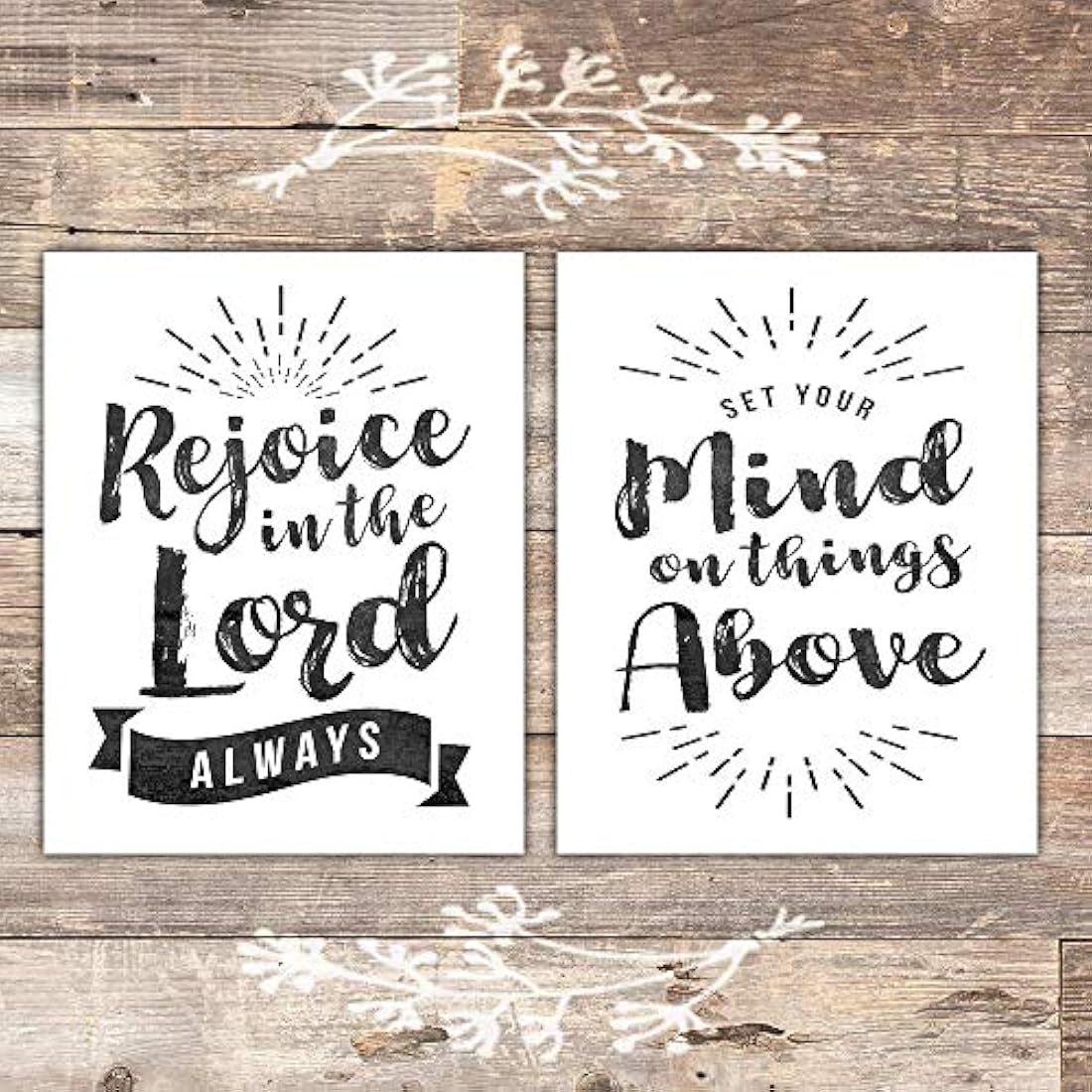 Impresiones cristianas (juego de 6) - Sin marco - 8x10