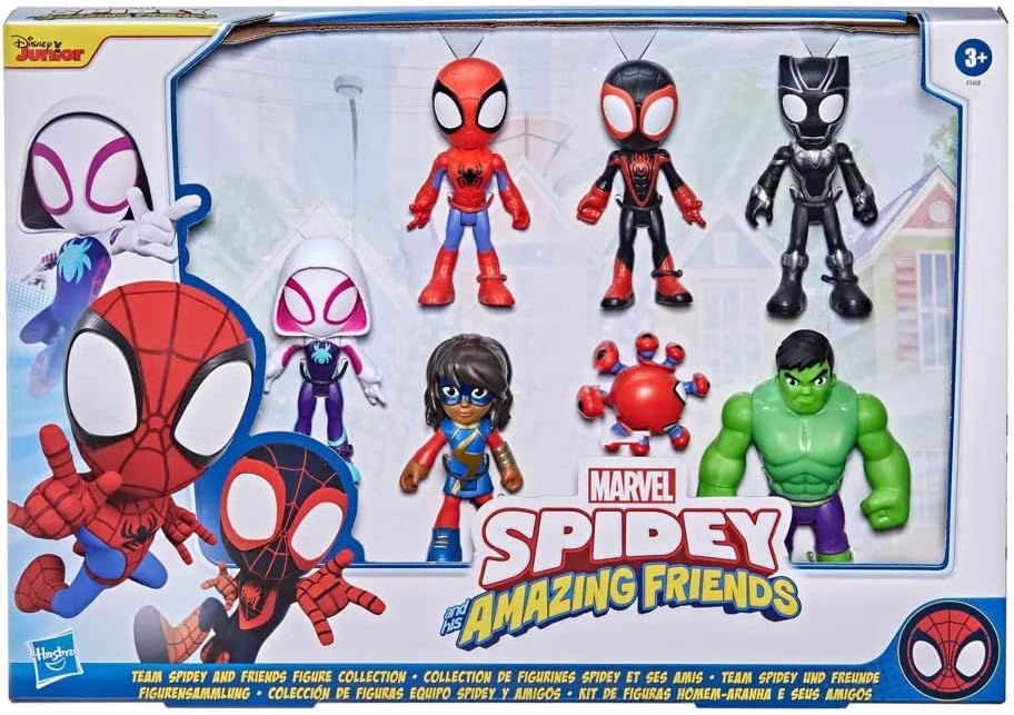 Figuras de Acción Marvel Spidey, Héroes y Villanos (7 Figuras)
