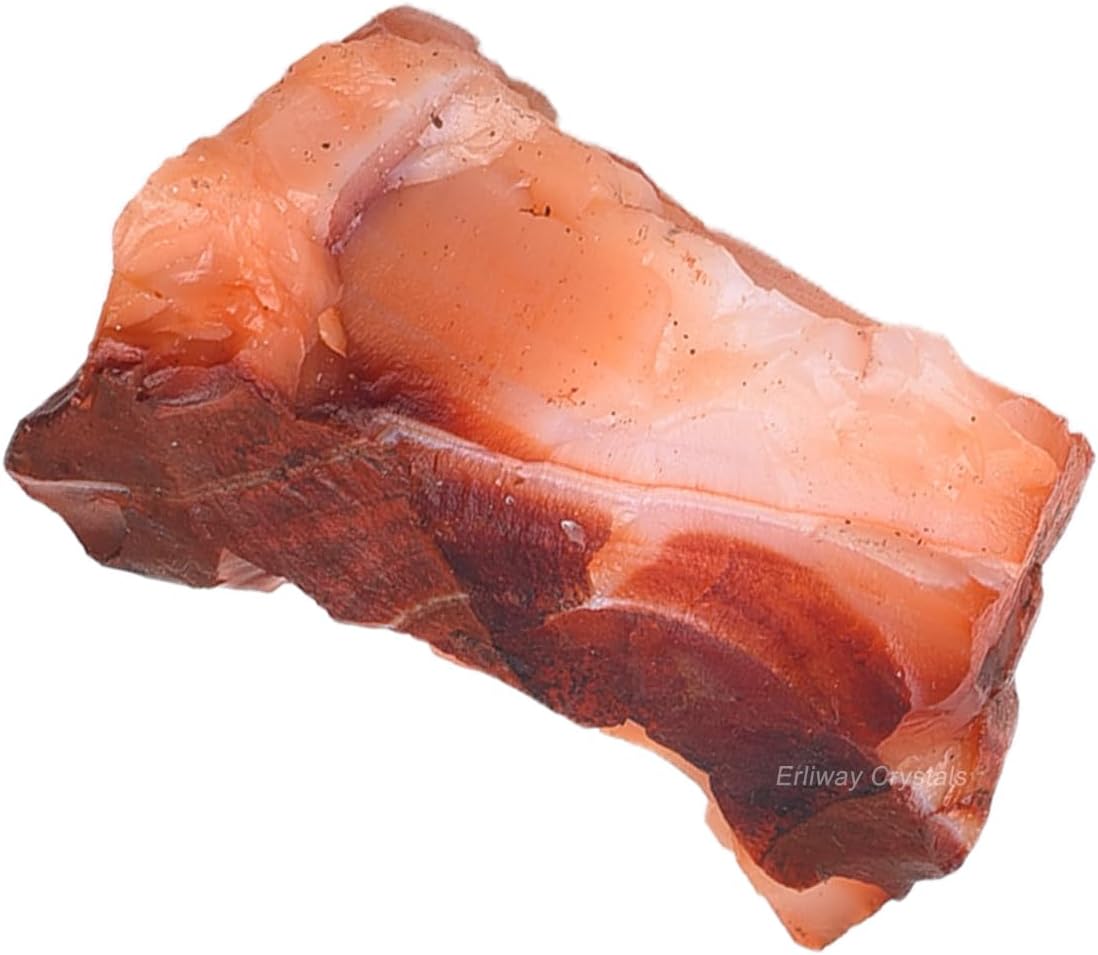Cristales crudos de cornalina, cristales curativos grandes
