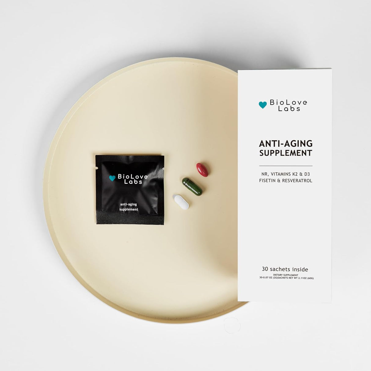 Suplemento NAD+ 3 en 1 Booster: ribósido de nicotinamida NR