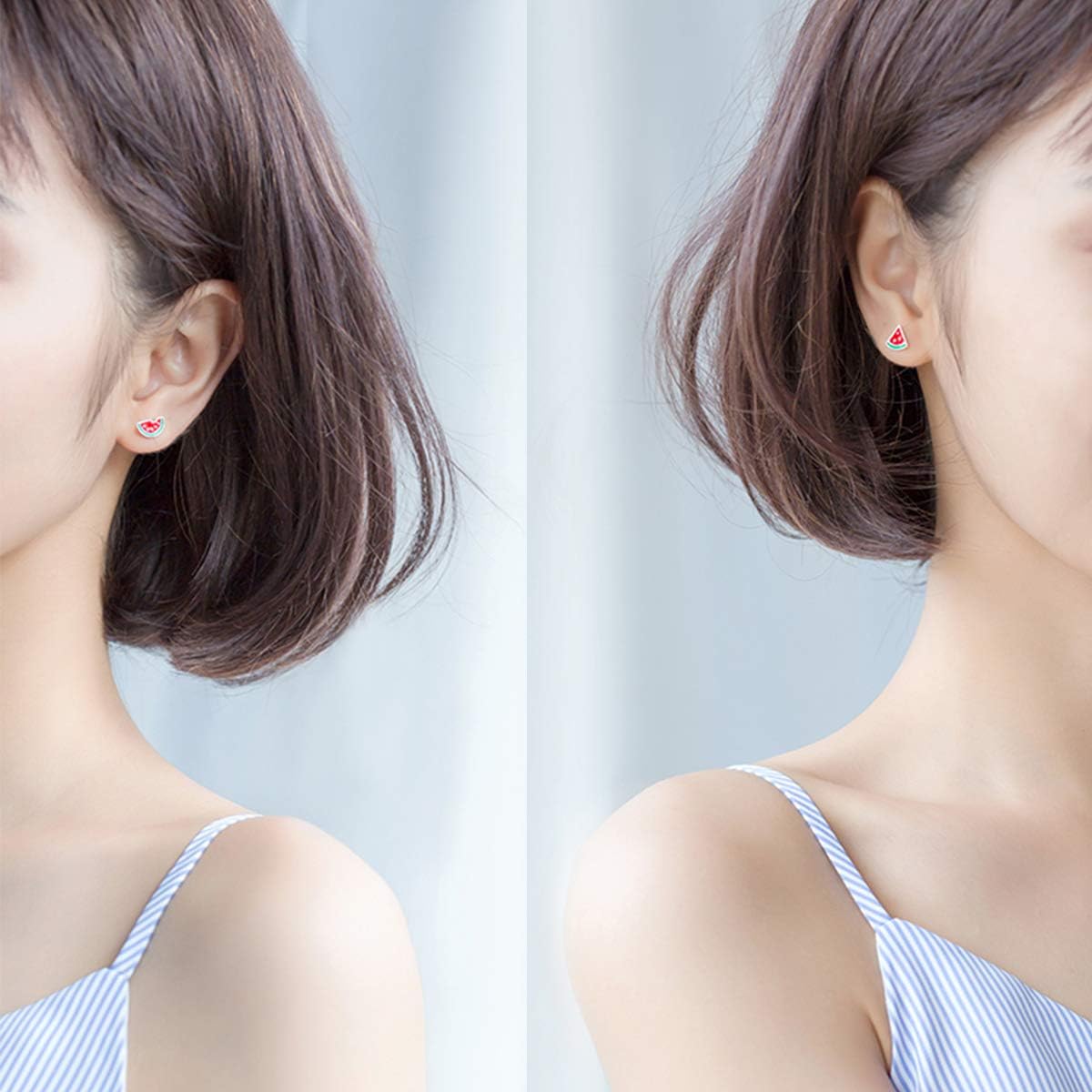 Aretes de plata de ley 925 de patilla