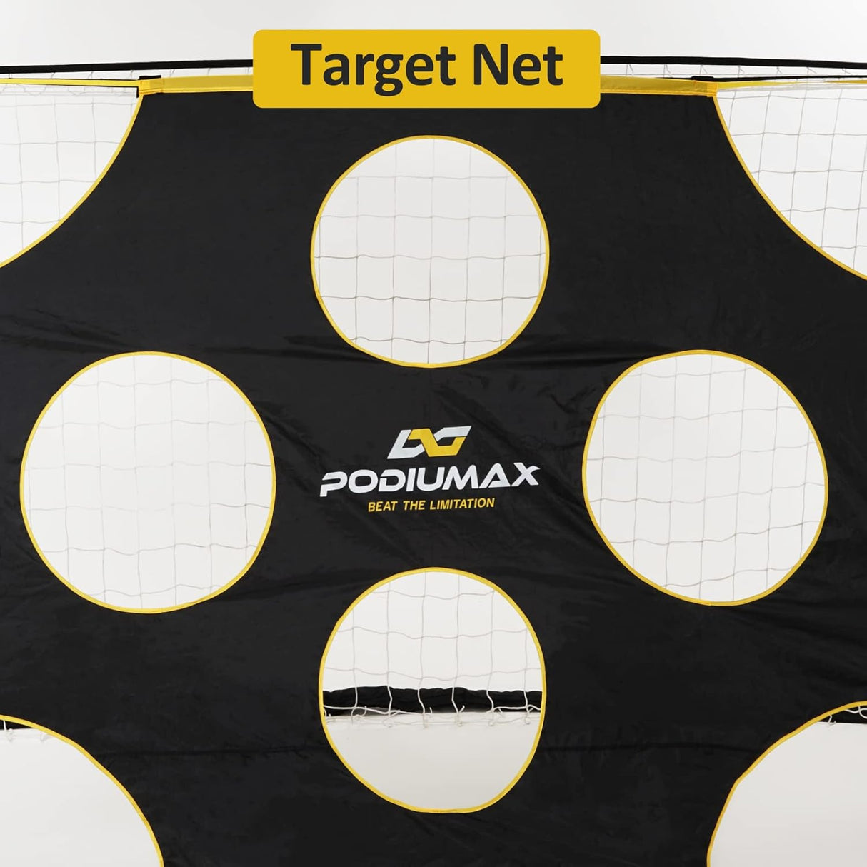 Red de Meta de Fútbol Portátil con Zonas de Puntuación Destacadas