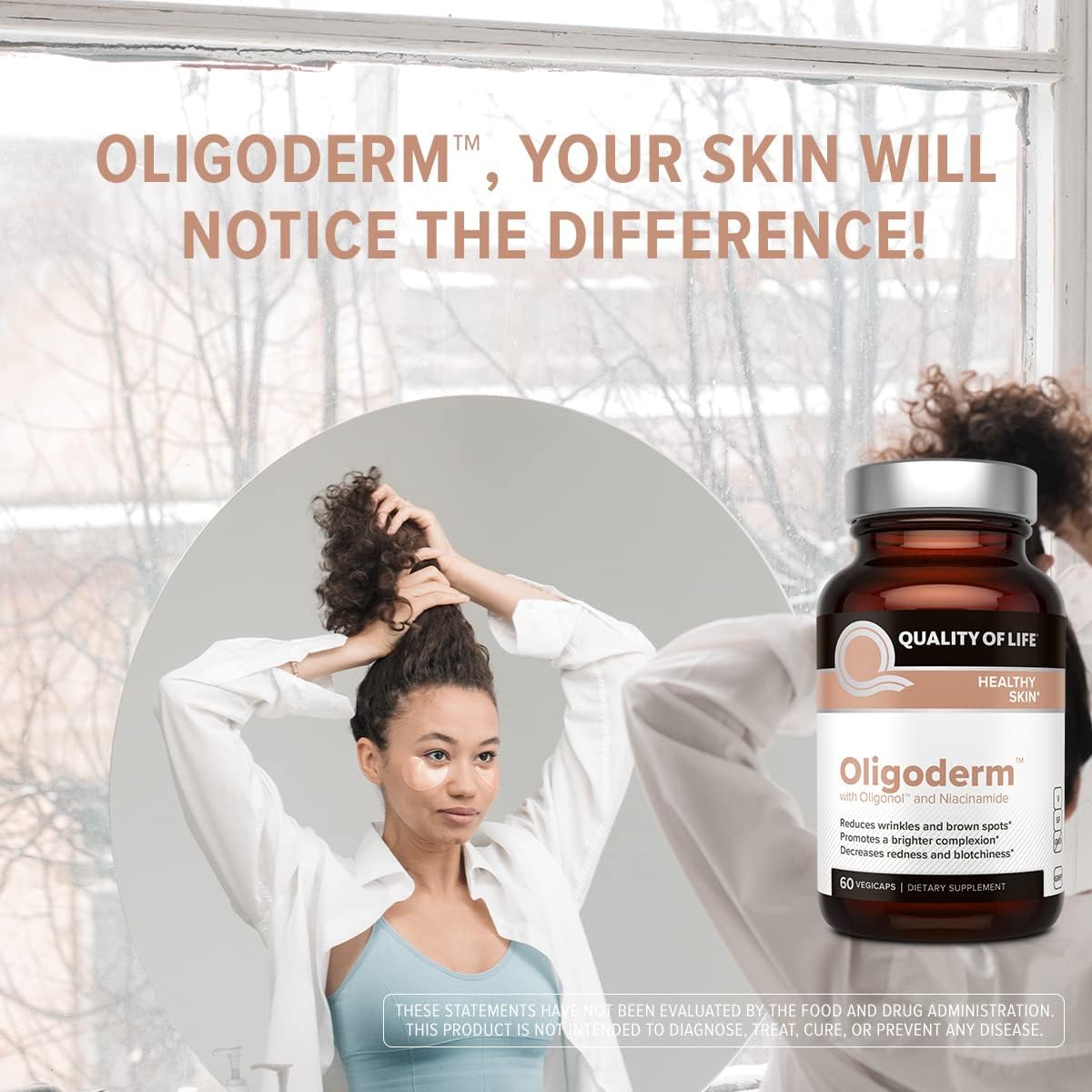 Suplemento niacinamida de apoyo para la piel con oligonol