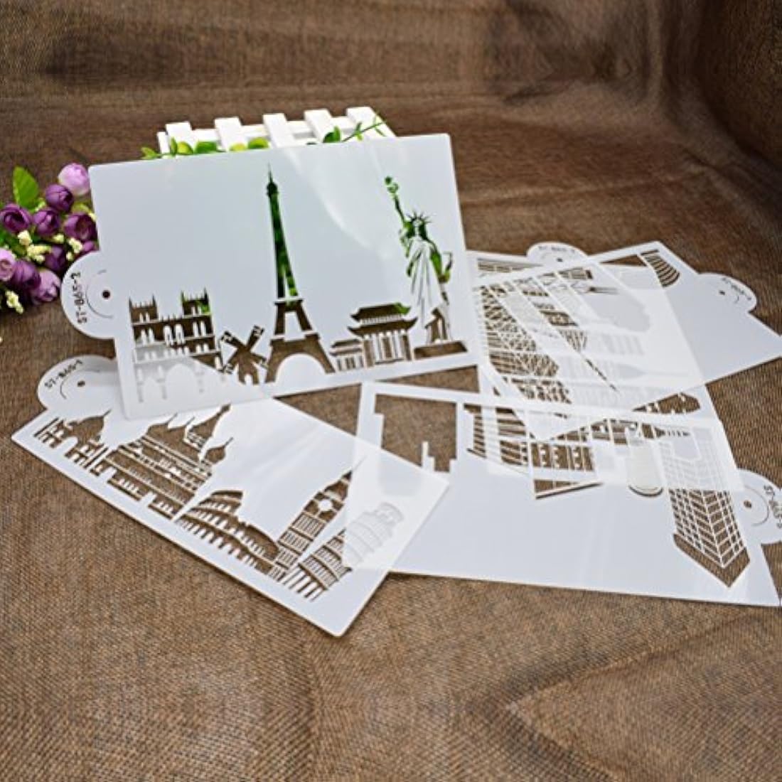 plantillas para decoración 3pcs plástico Civic Arquitectura