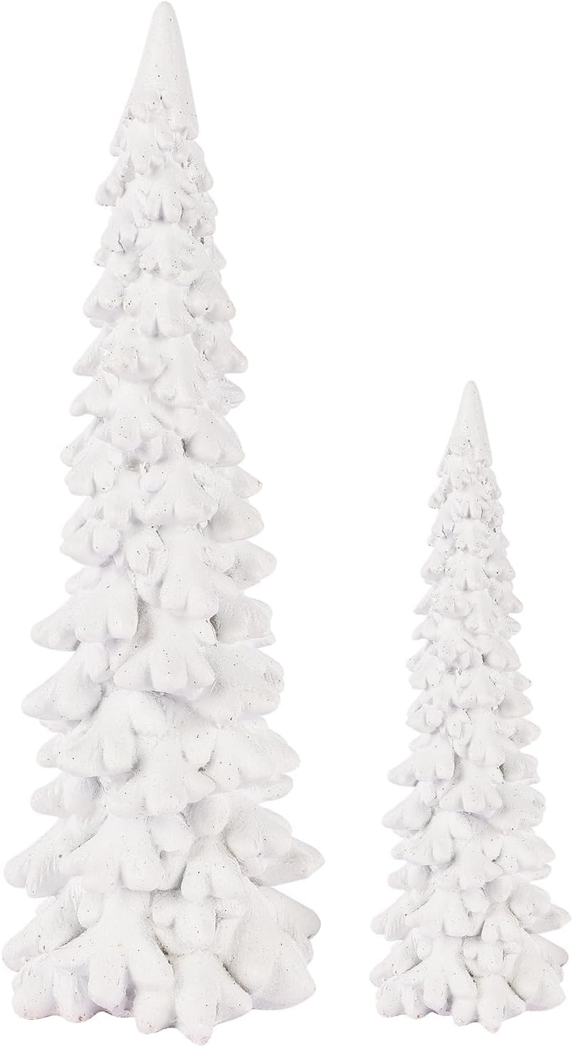 Juegoal Decoraciones de Mesa Árboles de Navidad Set de 2