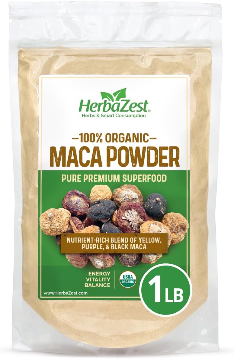 Maca Orgánica 1LB USDA Vegan Sin Gluten Superfood