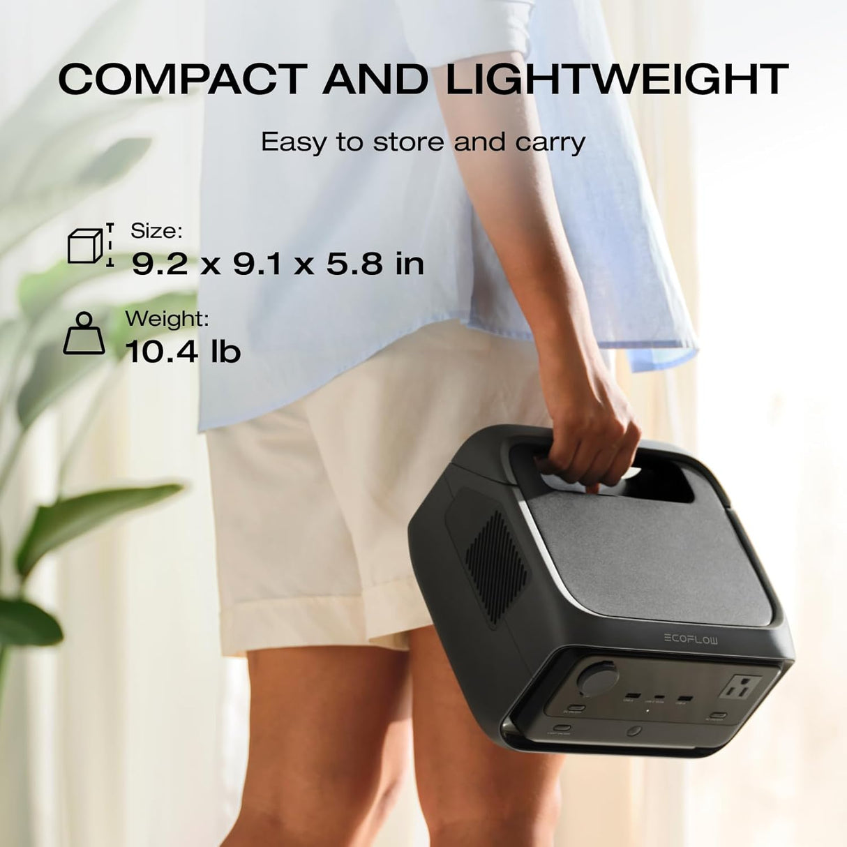 Estación de energía RIVER 3 Plus, EF ECOFLOW, 286 Wh, 1200 W