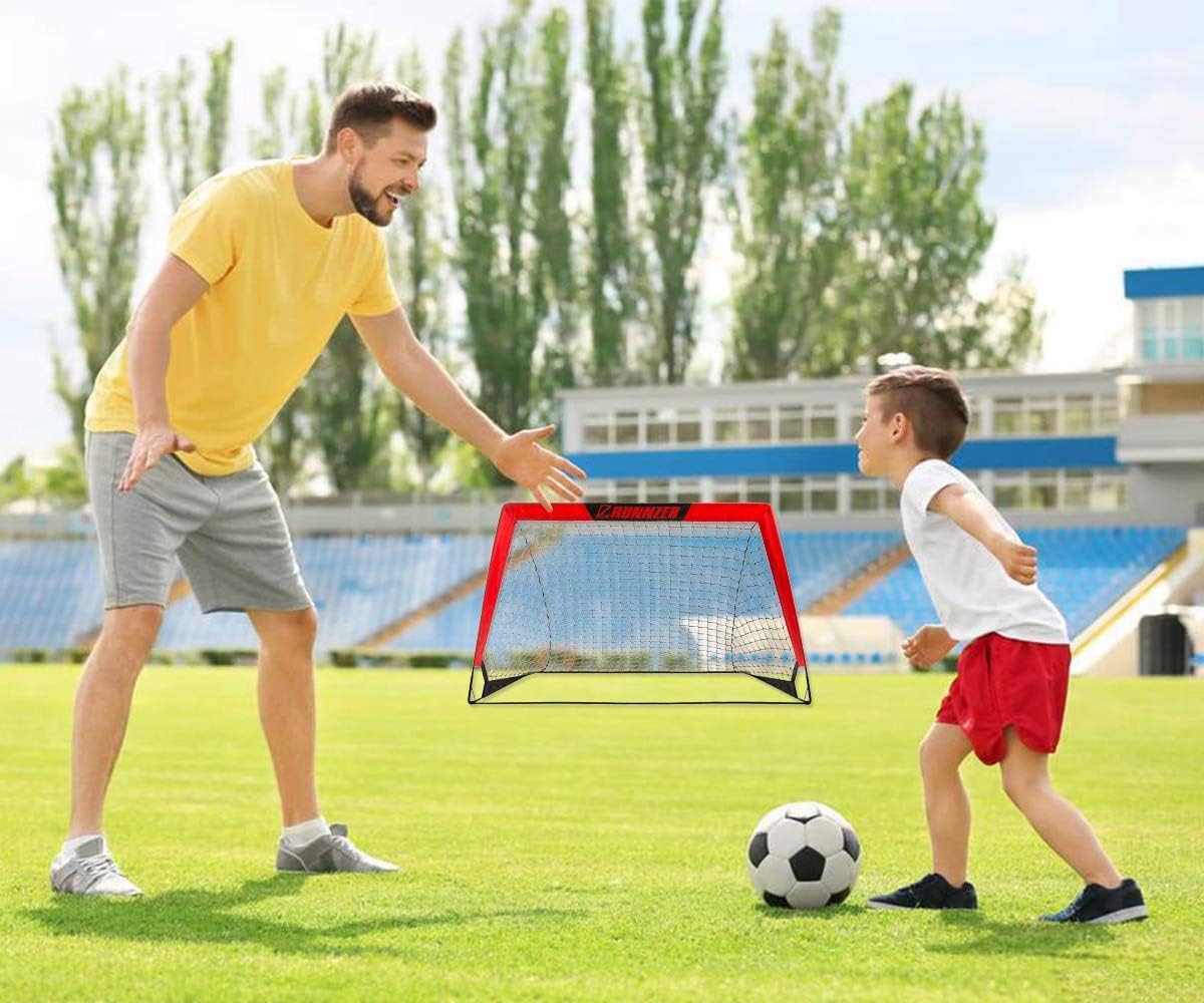 L RUNNZER Portería de fútbol para niños red de portería
