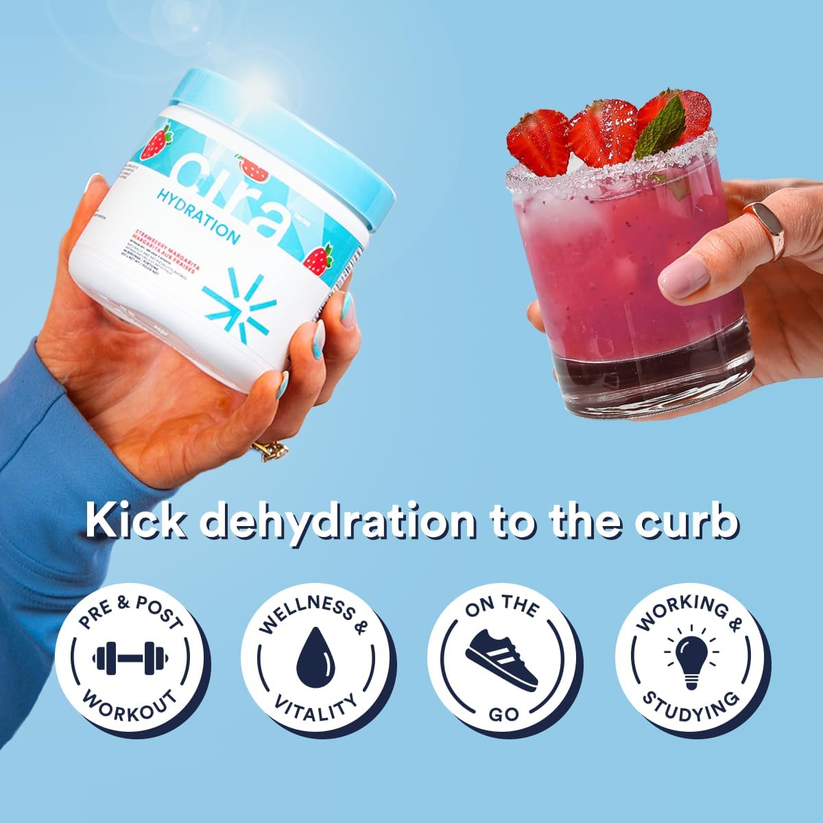 Cira Hidratación en Polvo - Electrolytes con Sal del Himalaya - 45 porciones