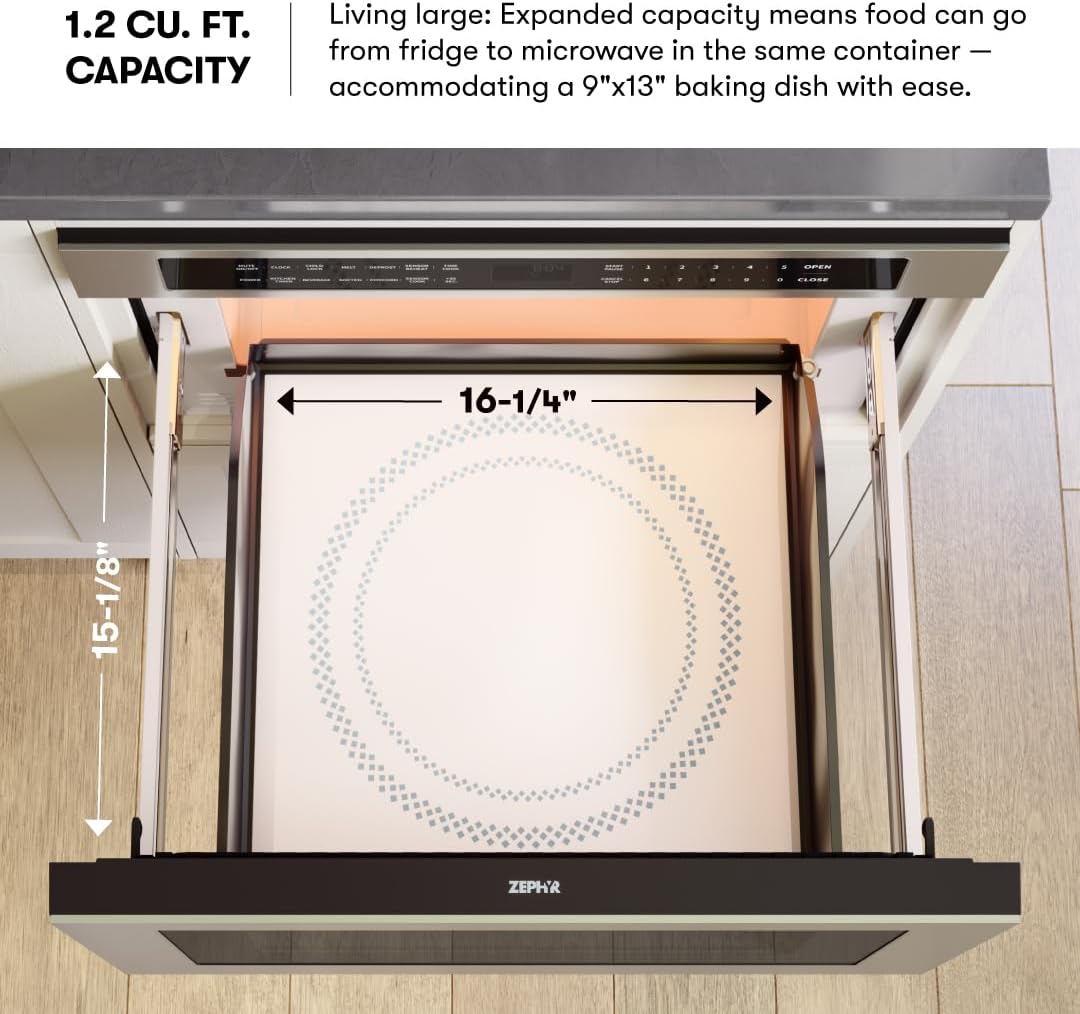 Microondas de Cajón 24 Zephyr 1.2 cu ft - Integrado bajo encimera