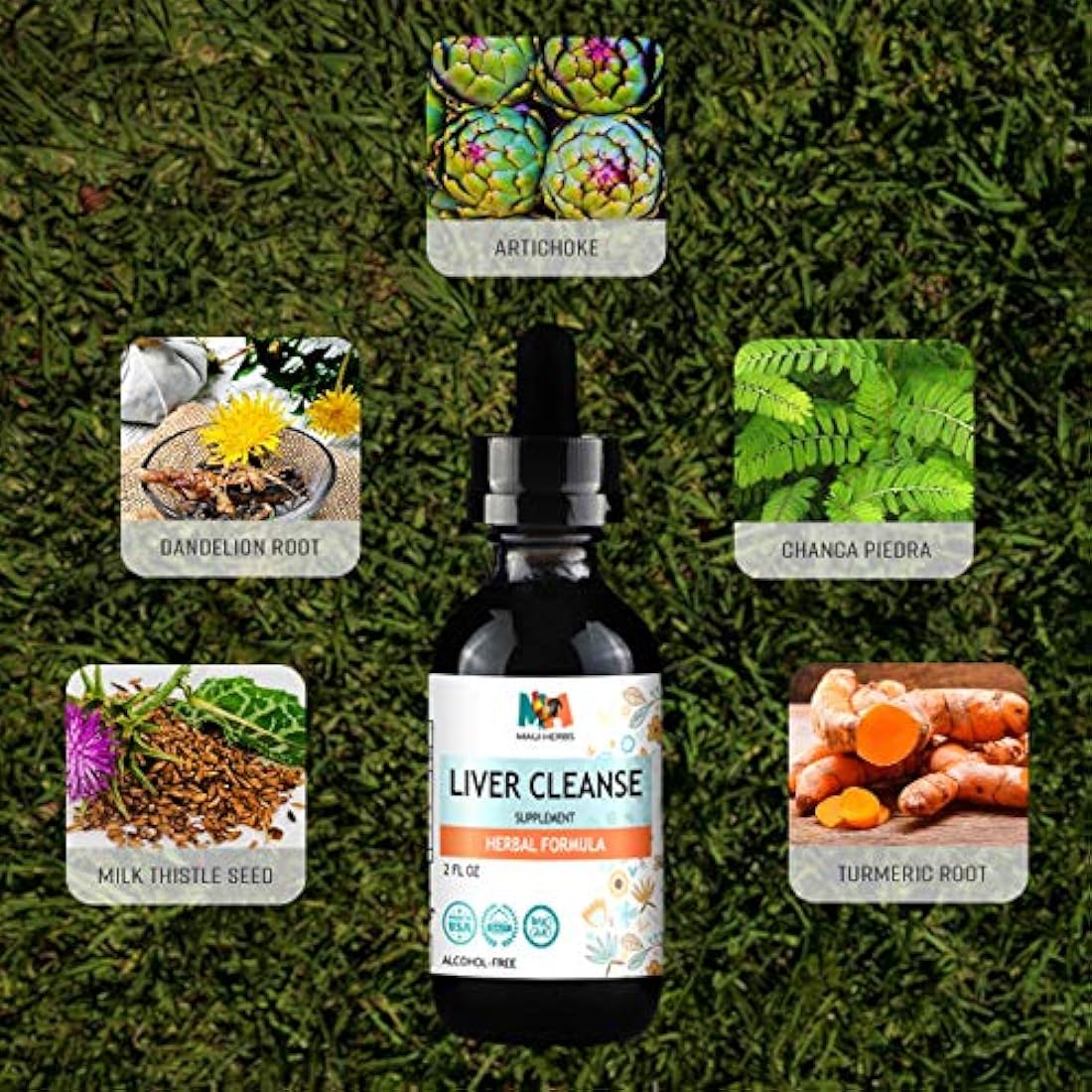 Maui Herbs - Extracto líquido de tintura para limpieza