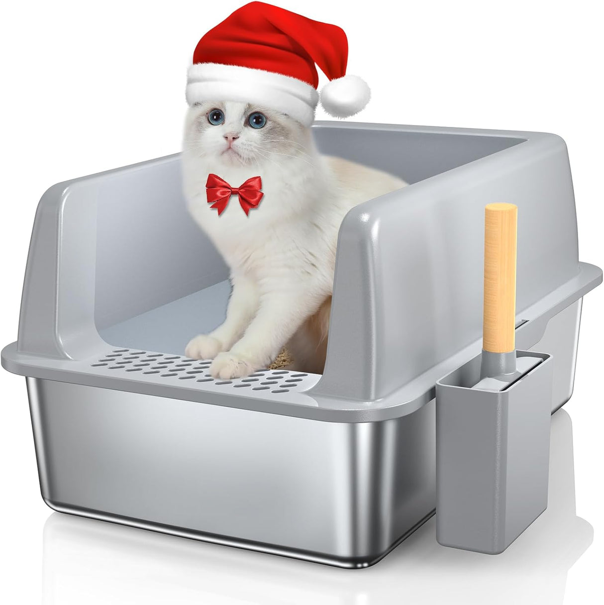 Caja de arena de acero inoxidable con tapa FLARUZIY