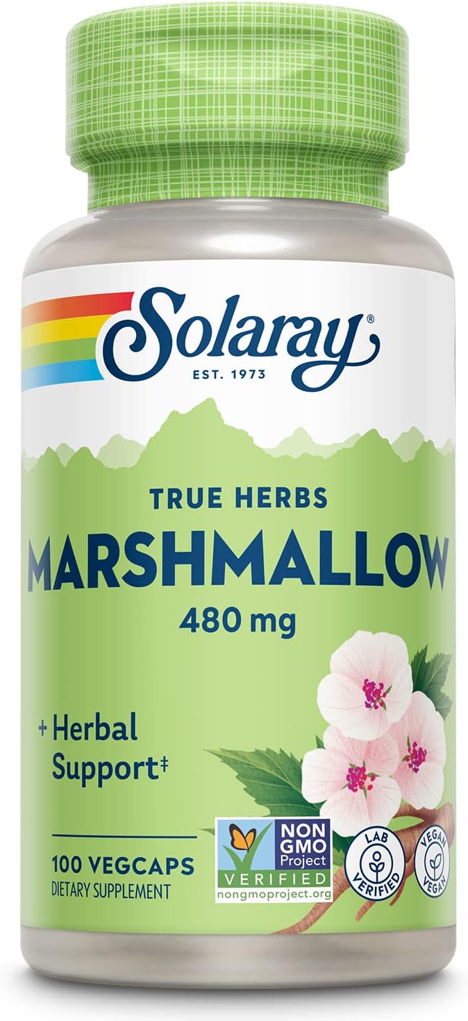Suplemento SOLARAY Raíz de malvavisco 480 mg saludable 100u