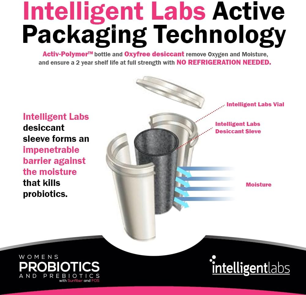 Intelligent Labs Probióticos Mujer con Cranberry, 6 Mil Mill CFU