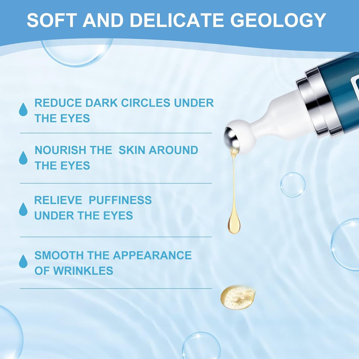 Suero de ojos con 5% de cafeína y crema para ojeras