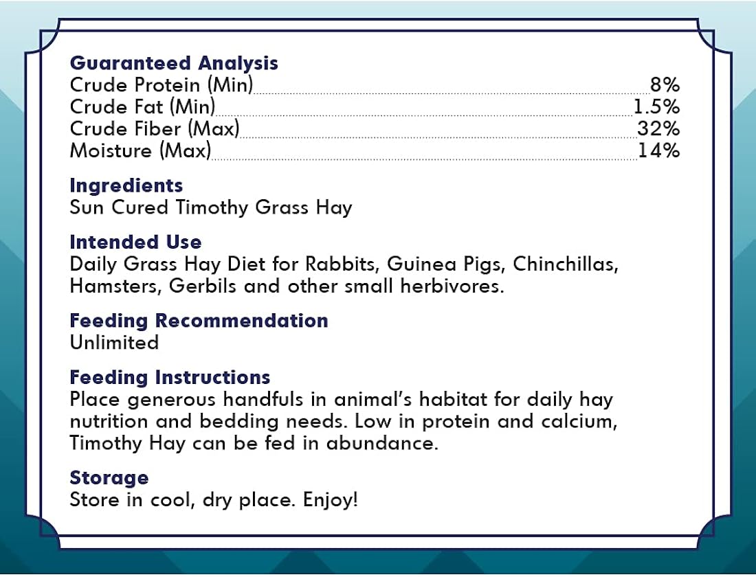 Bala de heno 5 libras Grandpa's Best Timothy