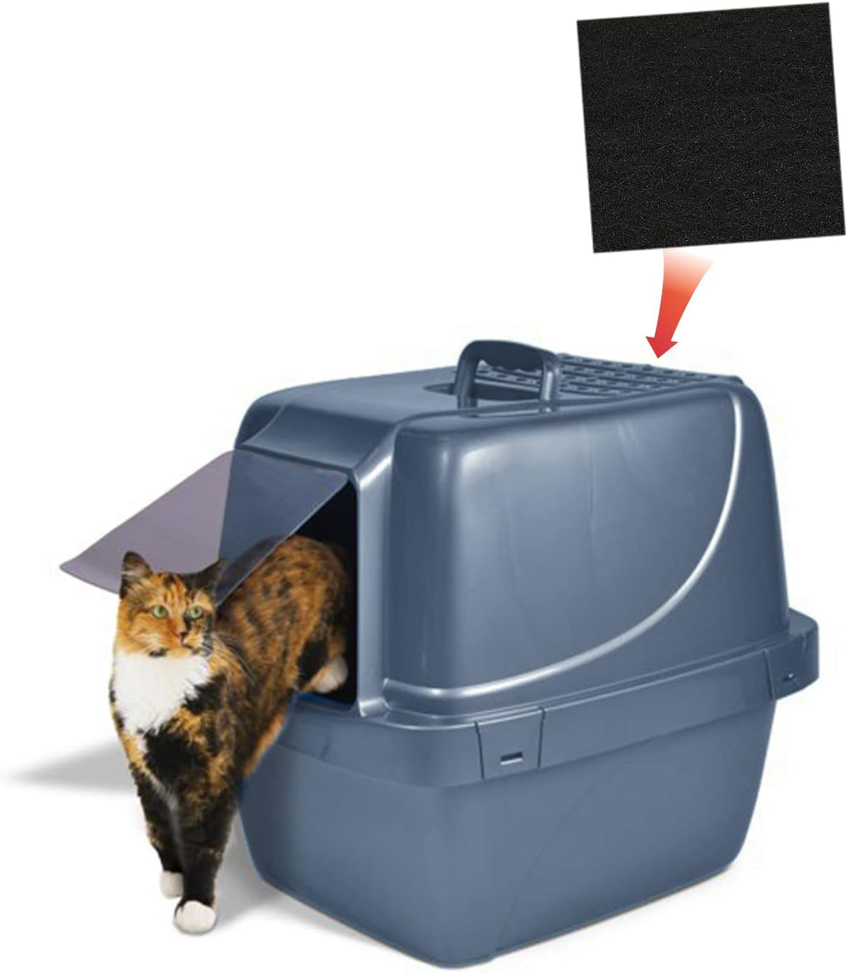 Filtros de Carbón para Areneros de Gatos 6x6.5 Pulgadas