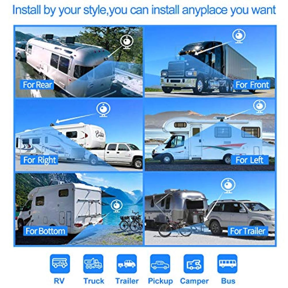 Sistema de cámara de respaldo con monitor grande de 9