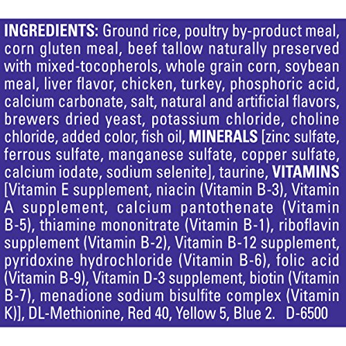 Comida seca gourmet para gatos con pollo salado y pavo