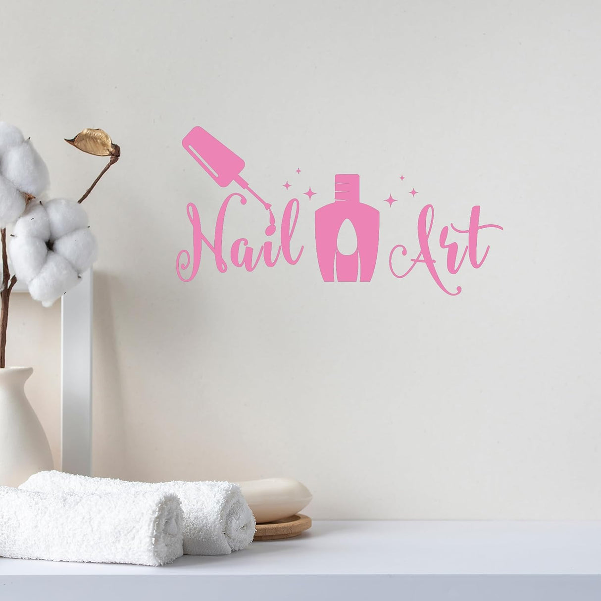 Vinilo Decorativo Logo Esmalte Marca Belleza Stickers g8782