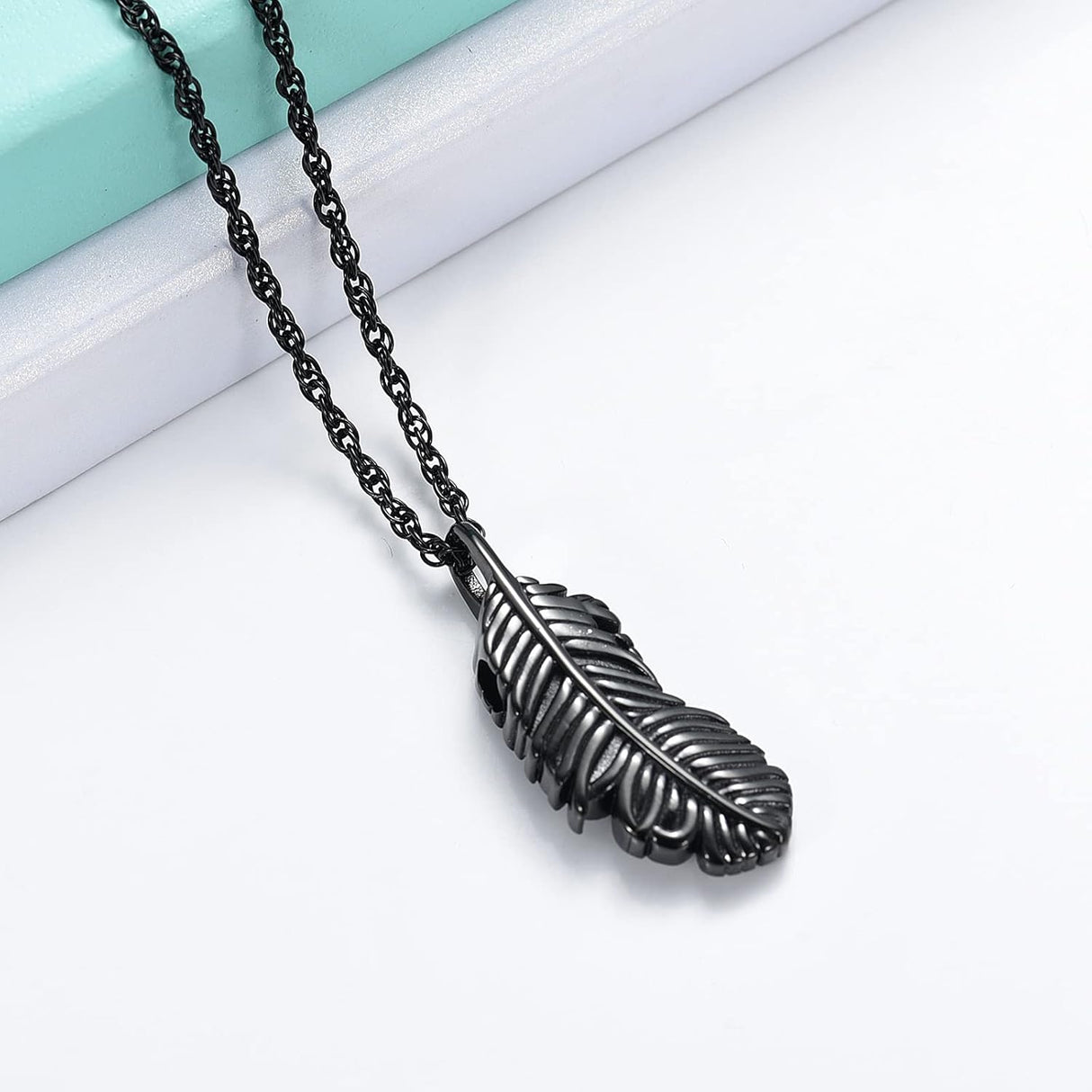 Collar de urna de alas de plumas, recuerdo conmemorativos