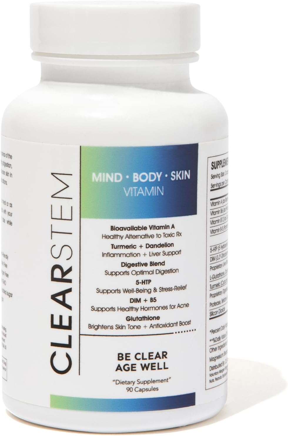 Suplemento hormonal para el acné 5HTP CLEARstem