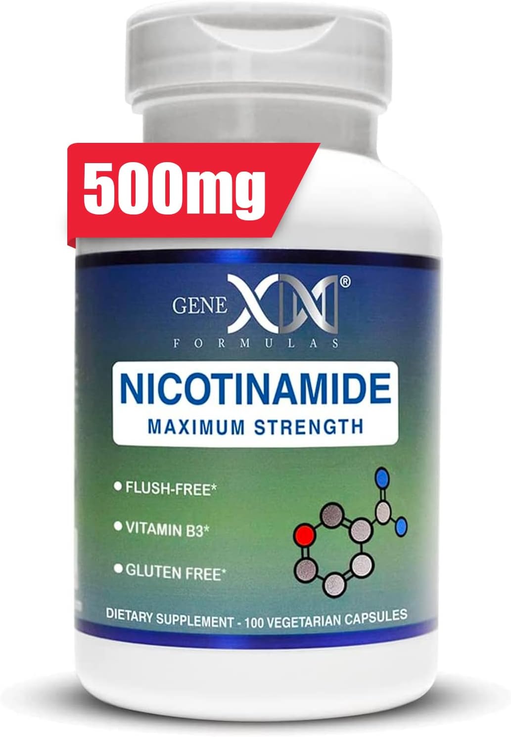 Suplemento Nicotinamida 500 mg no ribósido ni mononucleótido