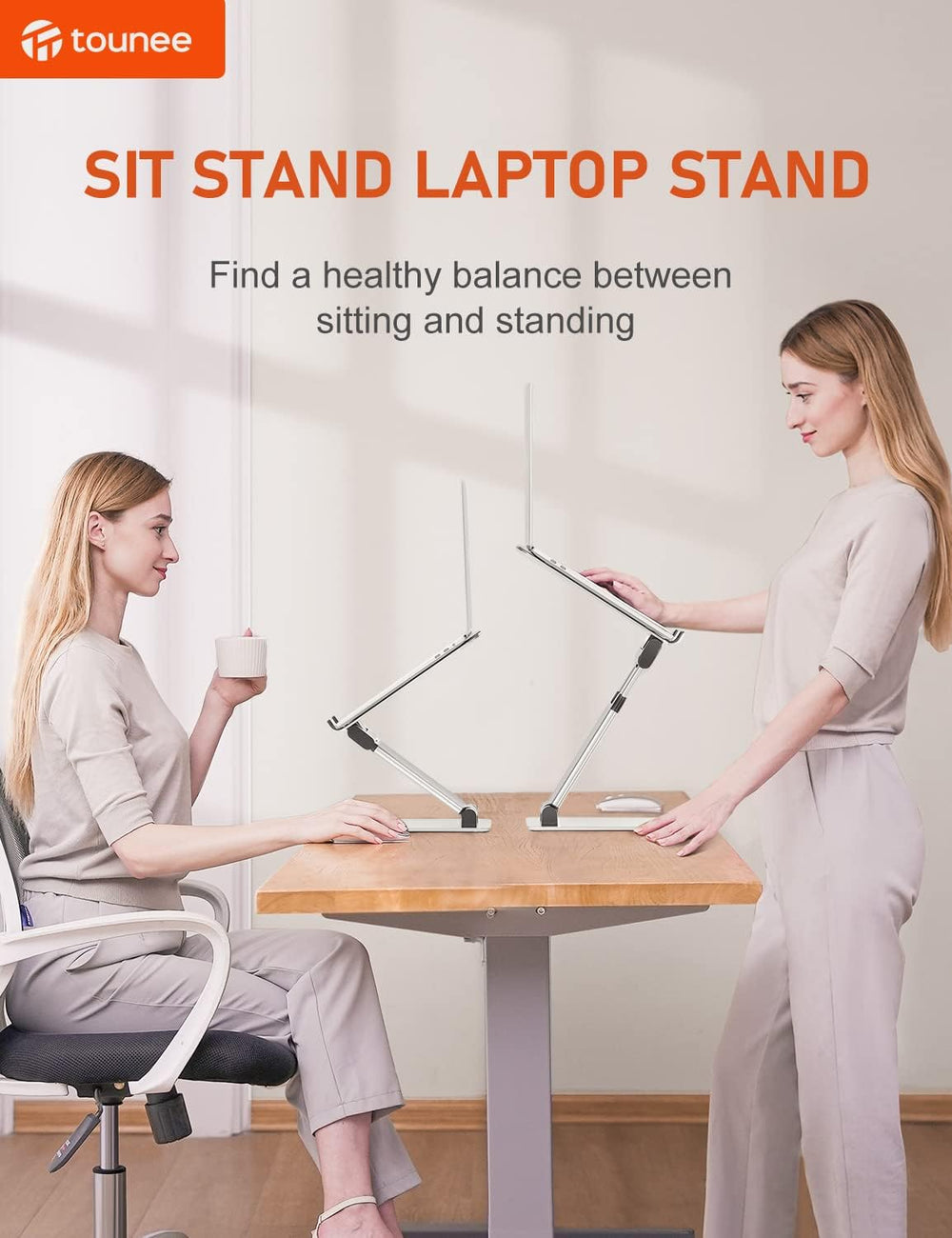 Soporte ergonómico para computadora portátil LS03 tounee