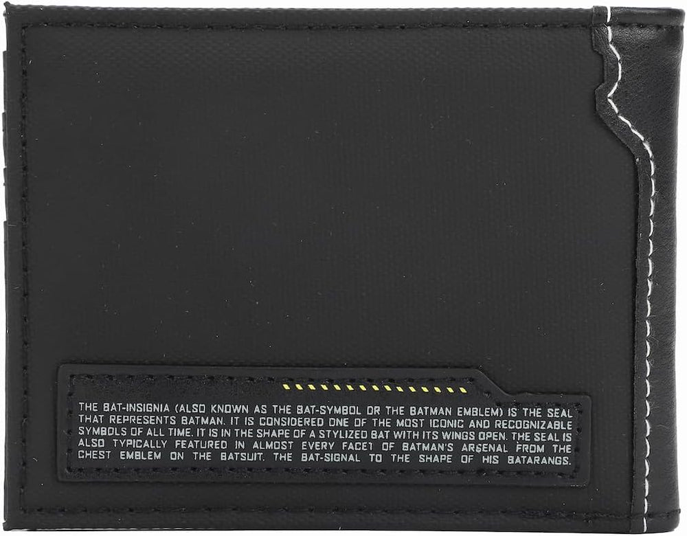 Cartera Bifold Hombre con Logo de Batman