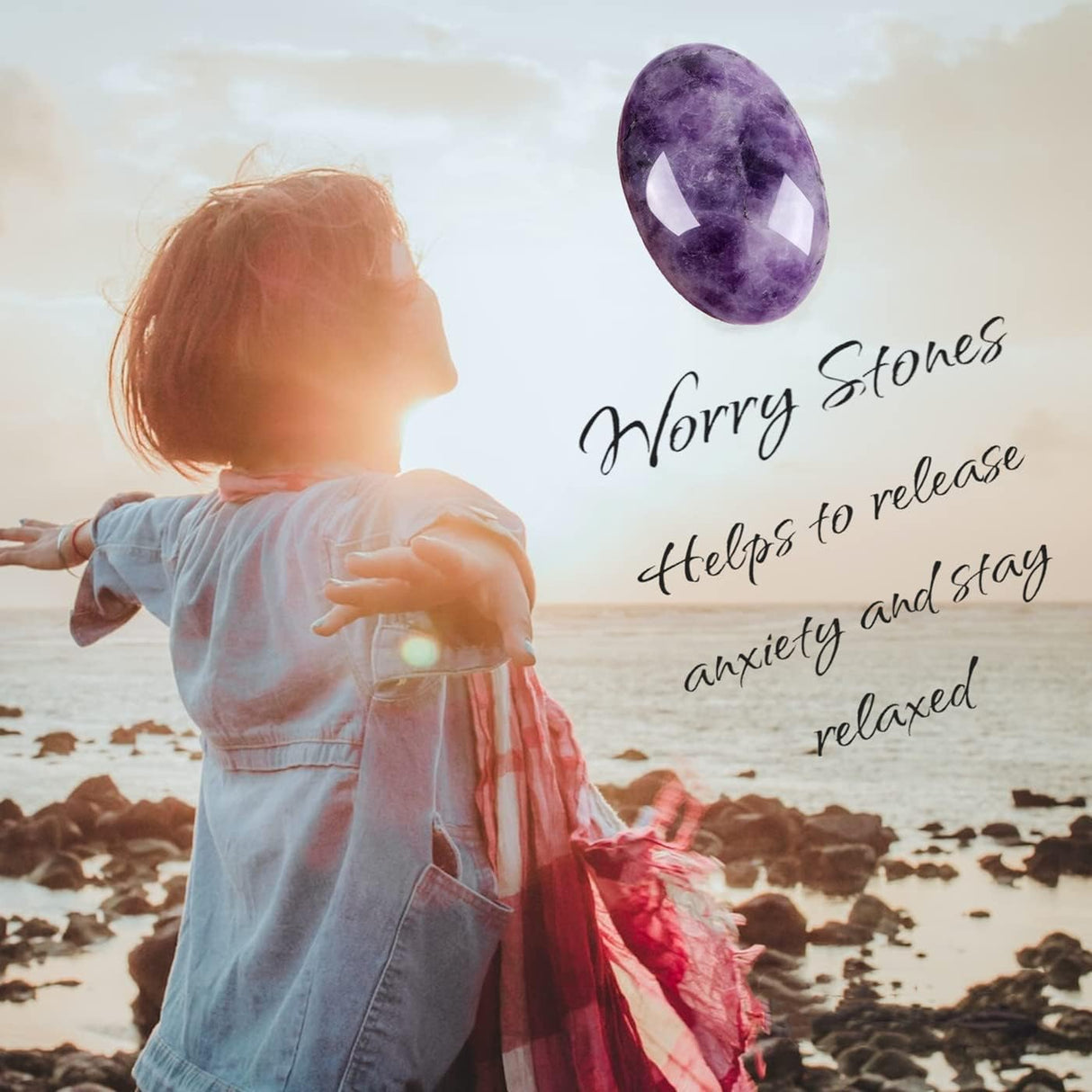 Cristales curativos de 2.4in, piedras preciosas para decoración