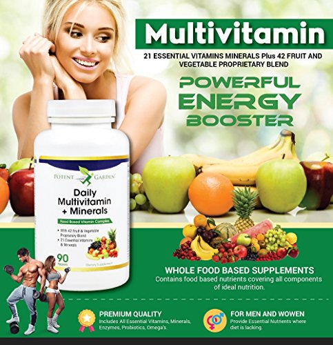 Mineral multivitamínico diario para hombres, mujeres